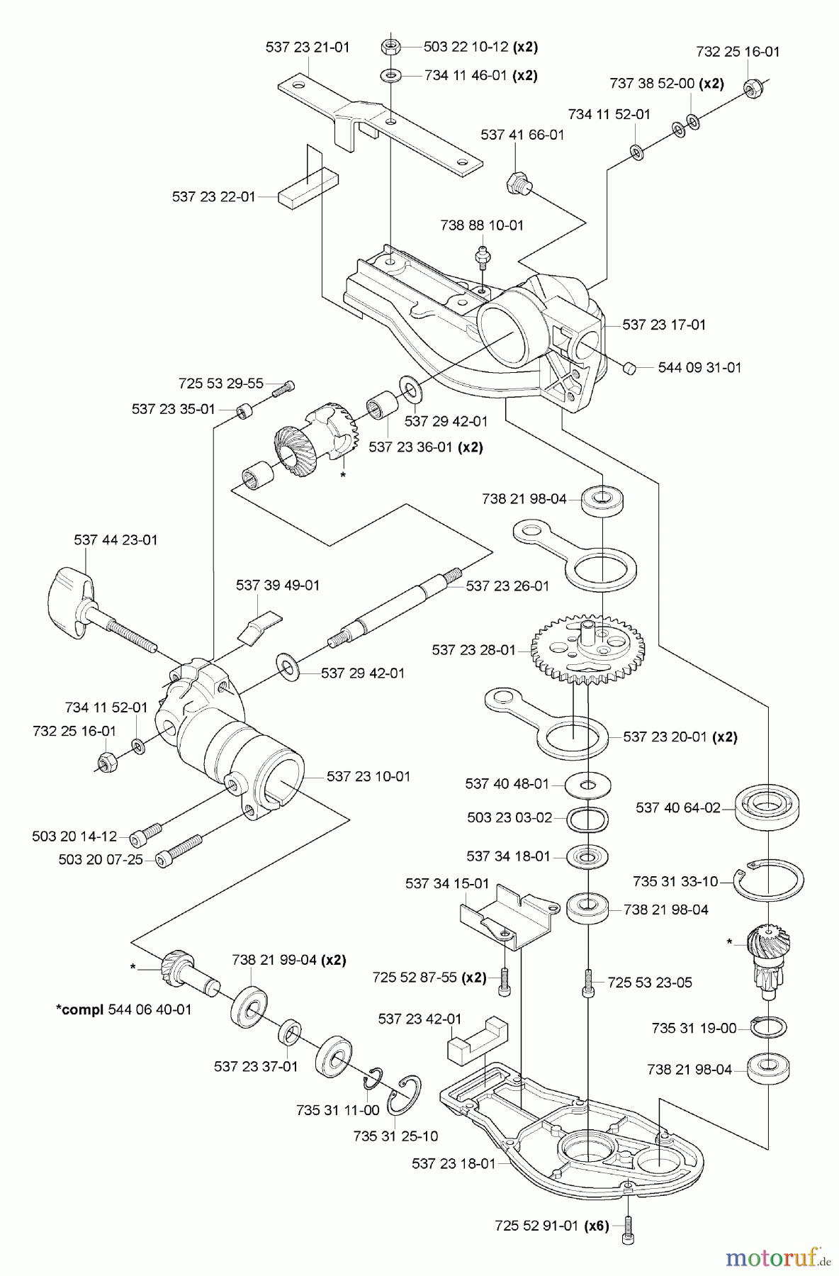 Husqvarna Heckenscheren 326 HDA 55X - Husqvarna Hedge Trimmer (2005-10 & After) Gearbox