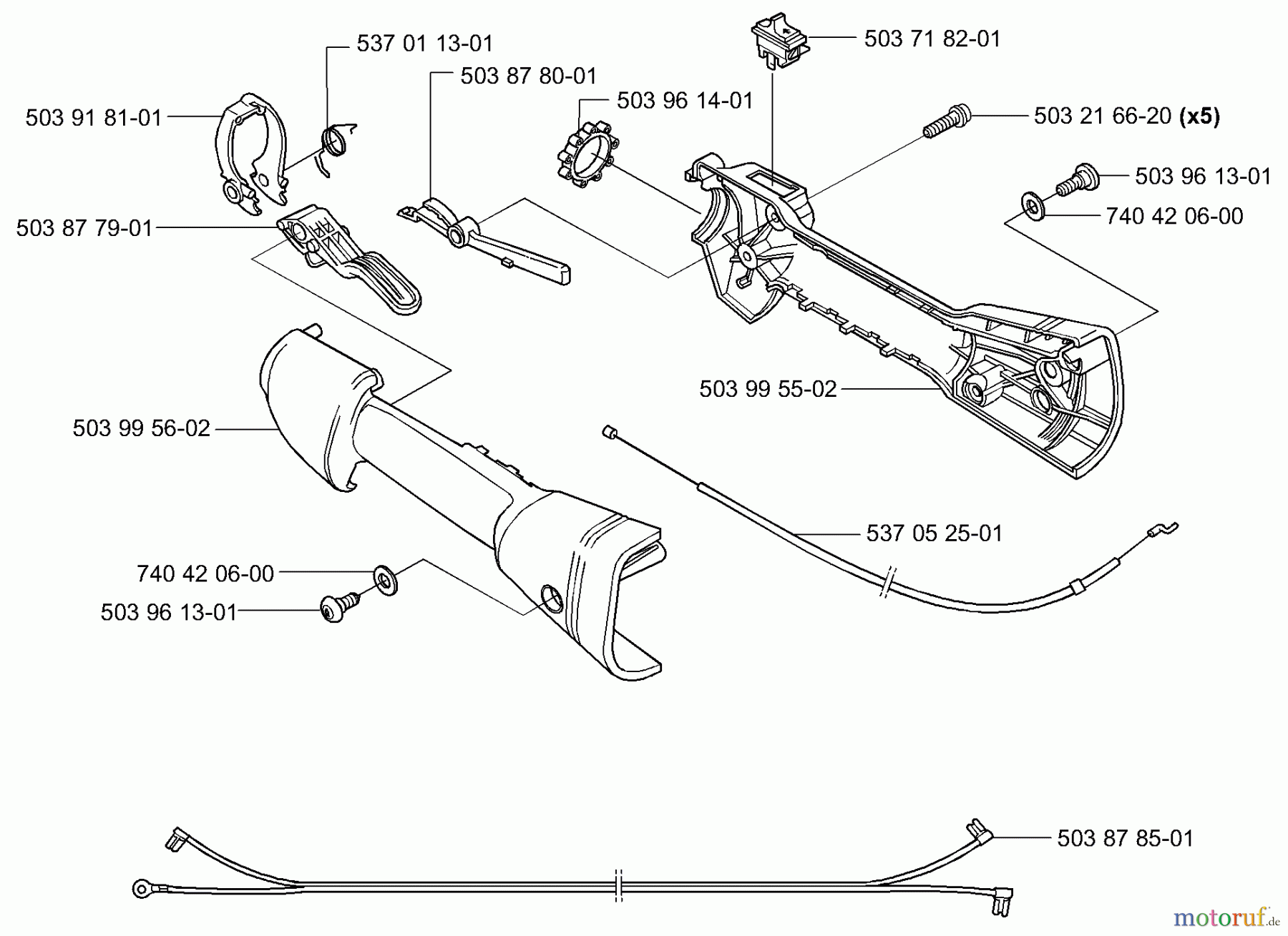 Husqvarna Heckenscheren 326 HE 4X - Husqvarna Hedge Trimmer (2004-01 to 2005-09) Throttle