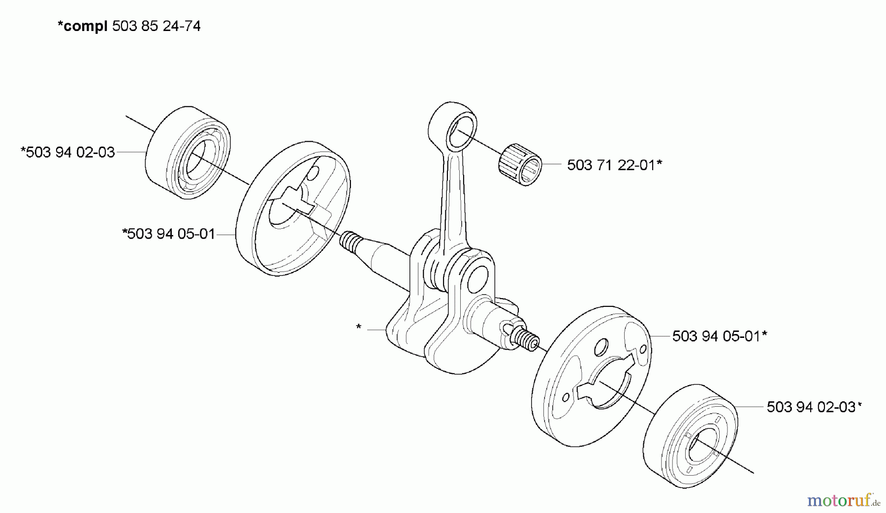 Husqvarna Heckenscheren 326 HE 4X - Husqvarna Hedge Trimmer (2005-10 & After) Crankshaft