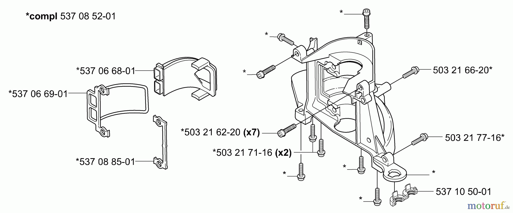 Husqvarna Heckenscheren 326 HS 75X - Husqvarna Hedge Trimmer (2003-01 & After) Crankcase