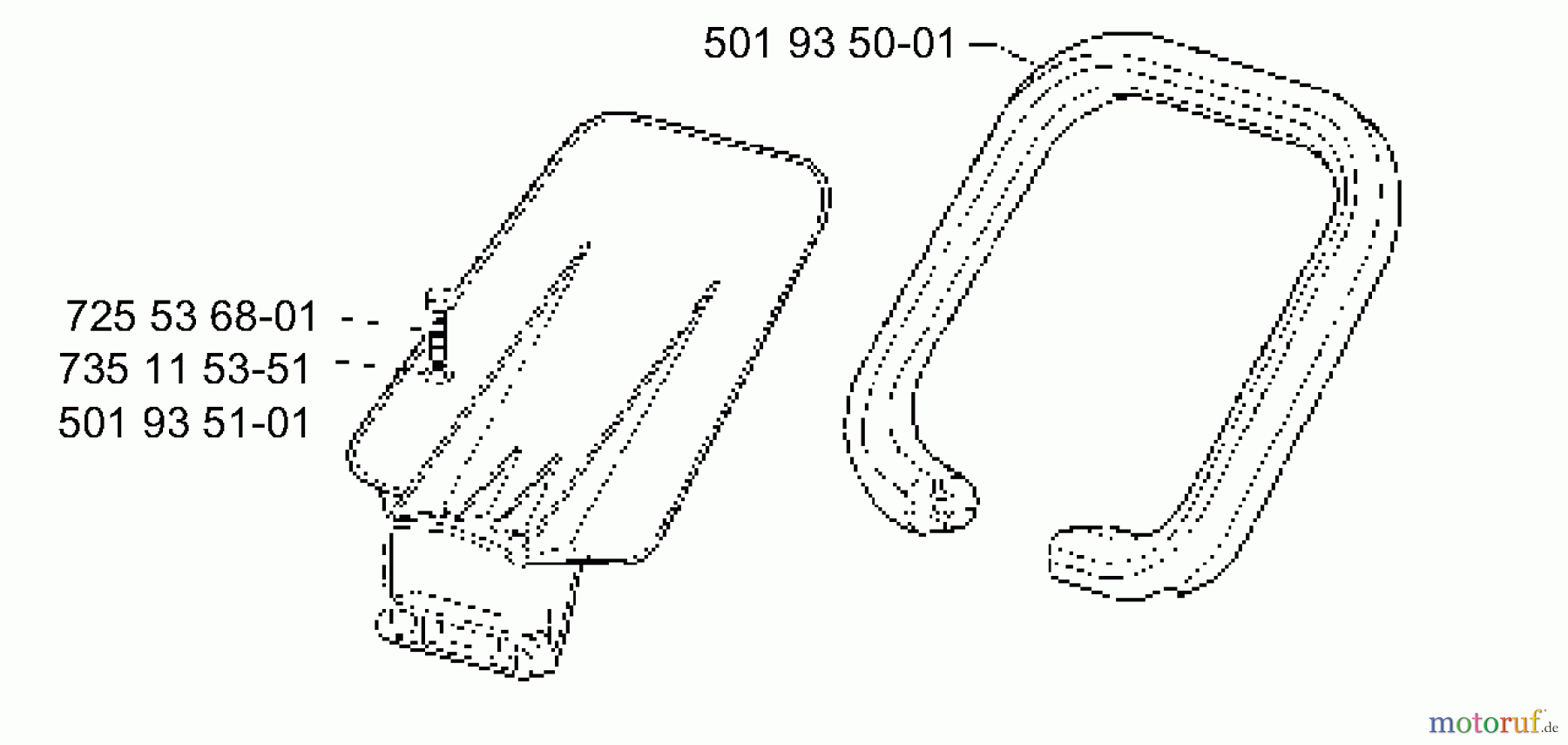 Husqvarna Heckenscheren 400 H - Husqvarna Hedge Trimmer (1990-01 & After) Front Handle