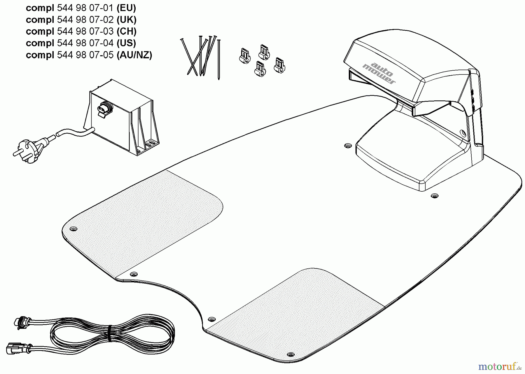 Husqvarna Automower, Mähroboter 220 AC - Husqvarna Auto Mower (2008-02 to 2009-01) Charging Base Assembly