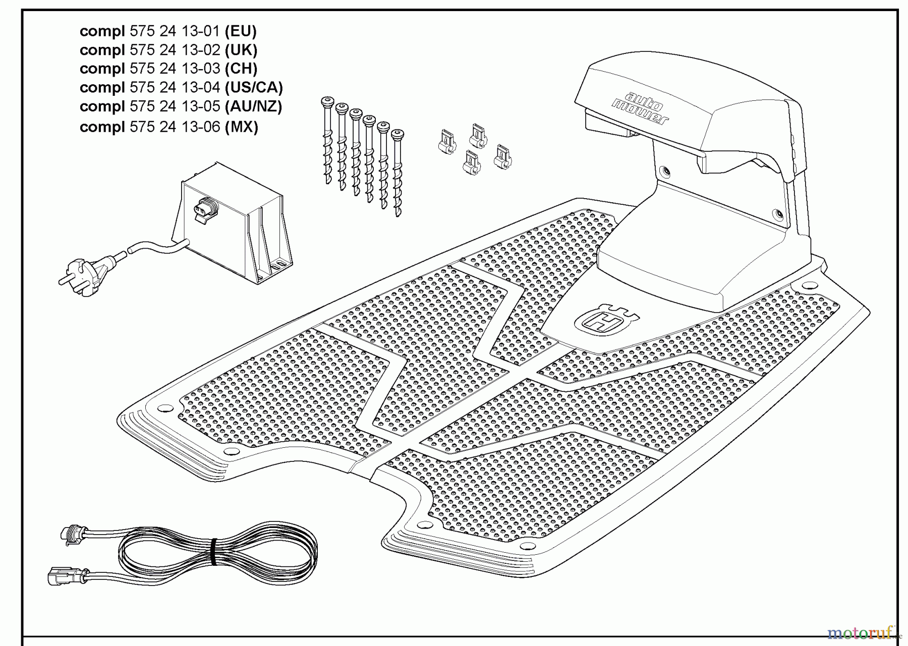 Husqvarna Automower, Mähroboter 220 AC - Husqvarna Auto Mower (2010-01 & After) Charging Station #1