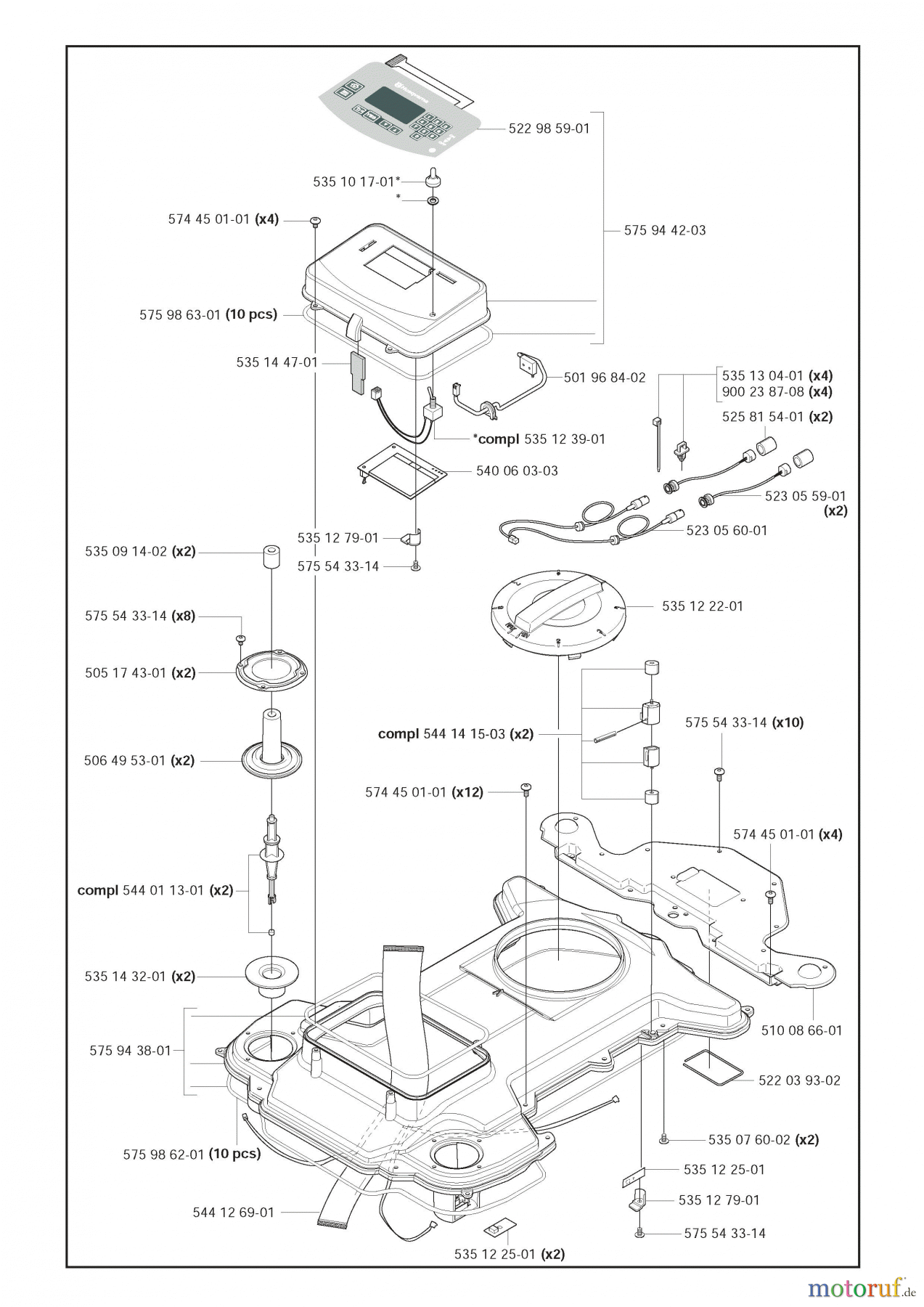 Husqvarna Automower, Mähroboter 260 ACX - Husqvarna Auto Mower (2010-02 & After) Frame