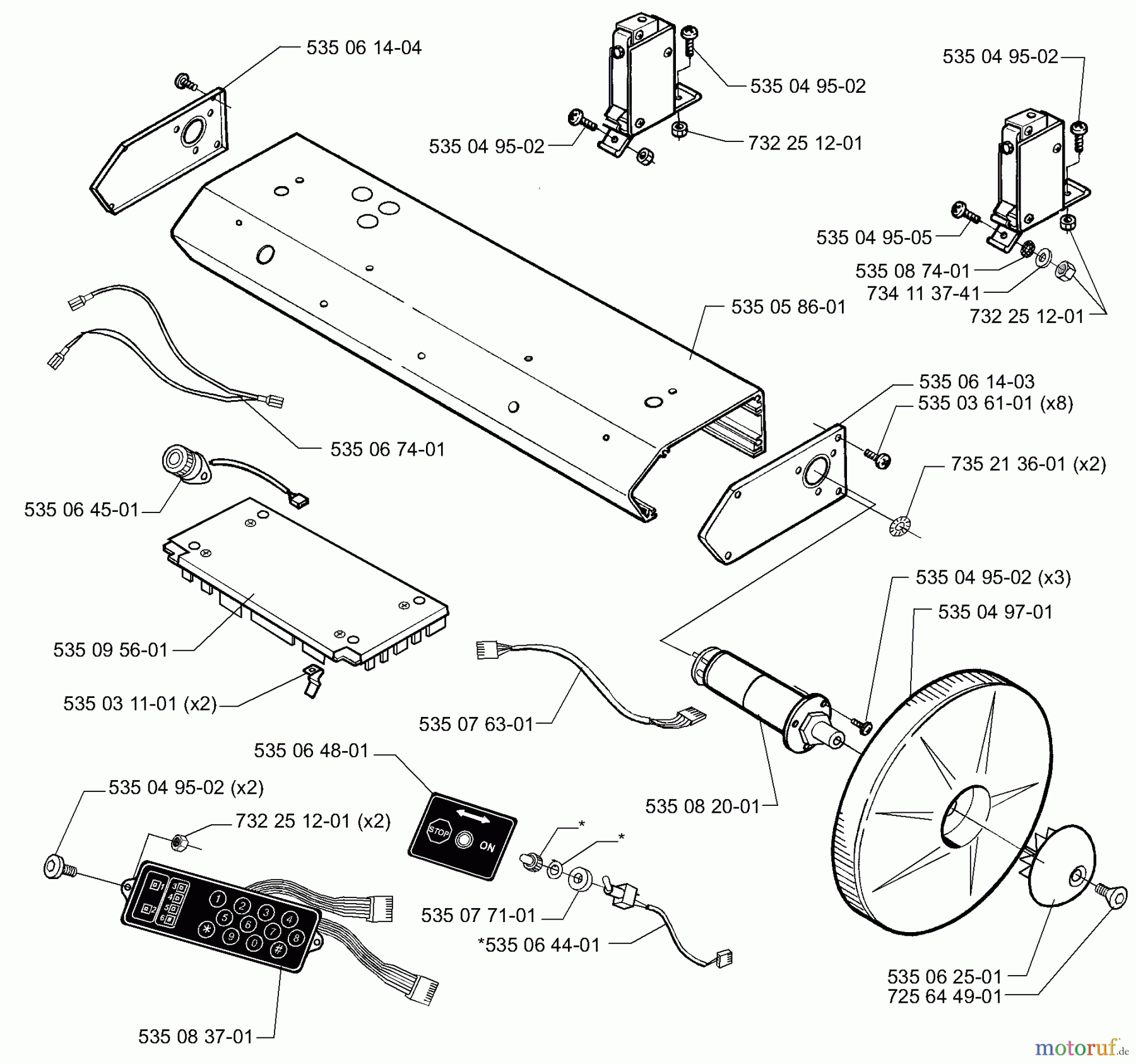 Husqvarna Automower, Mähroboter 953528301 - Husqvarna Solar Auto Mower (2000-10 to 2000-12) Keypad / Control Board