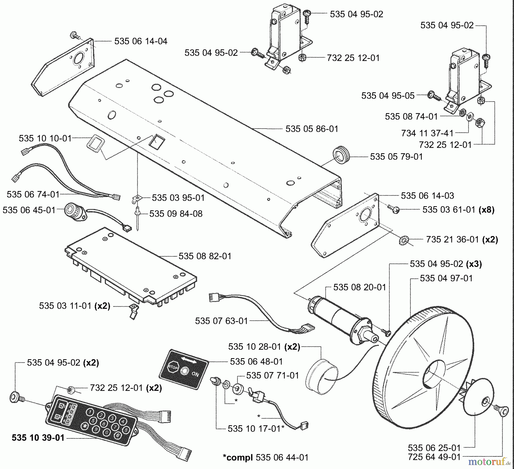 Husqvarna Automower, Mähroboter 953528302 - Husqvarna Auto Mower (2003-04 & After) Keypad/Control Board