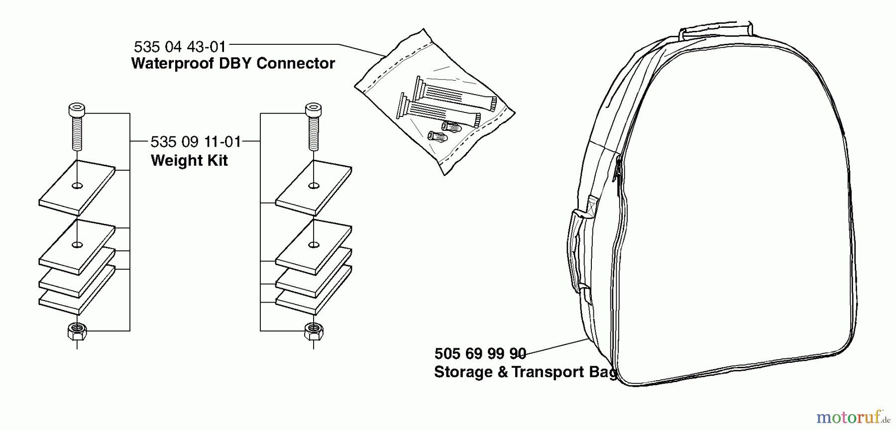 Husqvarna Automower, Mähroboter Husqvarna Auto Mower (2000-02 to 2000-09) Weight Kit / Storage Bag