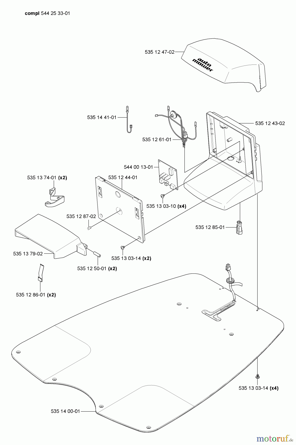 Husqvarna Automower, Mähroboter Husqvarna Auto Mower (Generation 2) (2006-01 to 2006-01) Charging Base Components