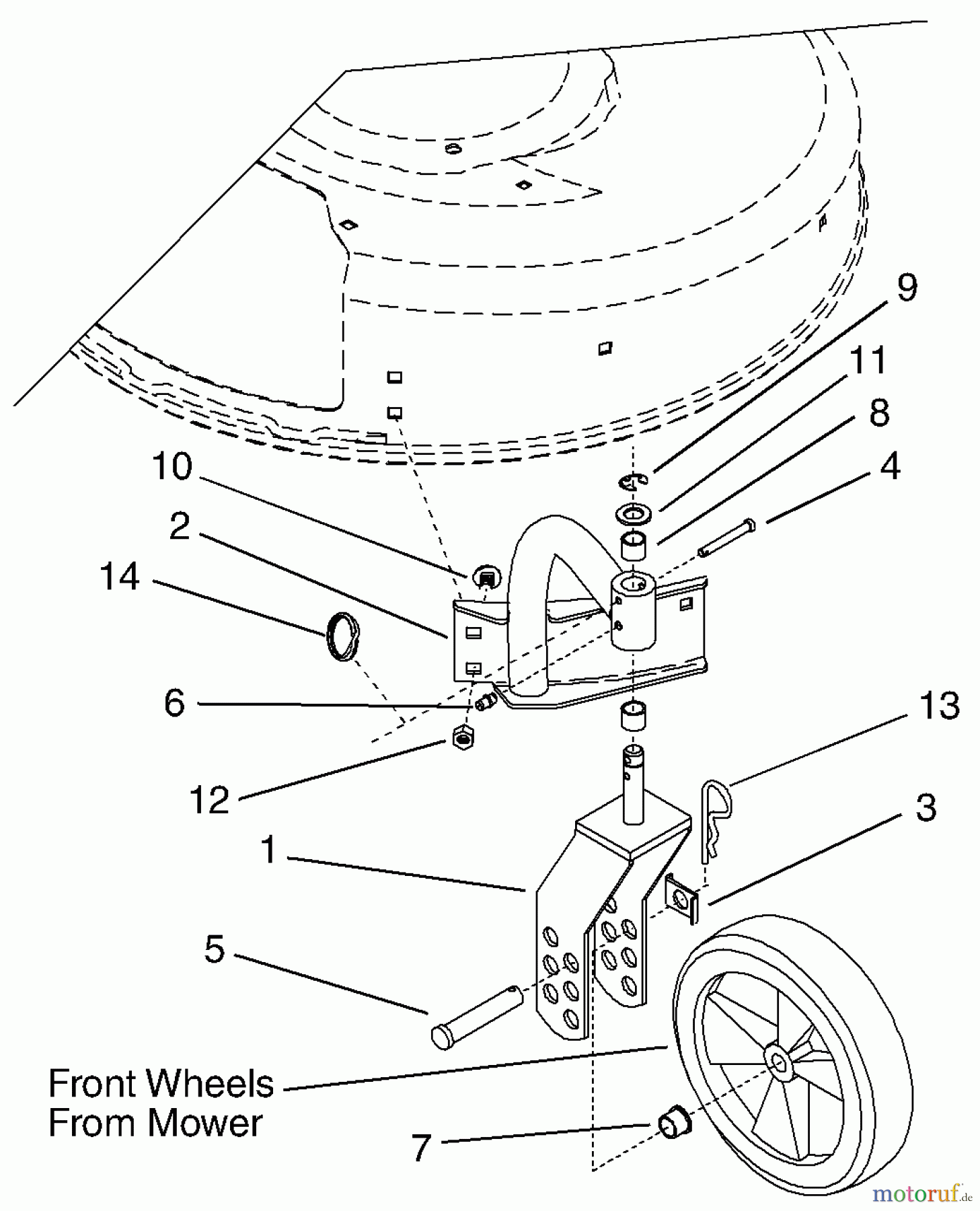 Husqvarna Zubehör, Rasenmäher / Mäher 606000002 - Husqvarna 600 Swivel Wheel Kit (1999-12 & After) Swivel Wheel Accessory Kit