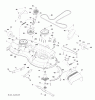 Husqvarna 2246LS (96043007600) - Lawn Tractor (2008-12 & After) (California) Ersatzteile Mower Deck