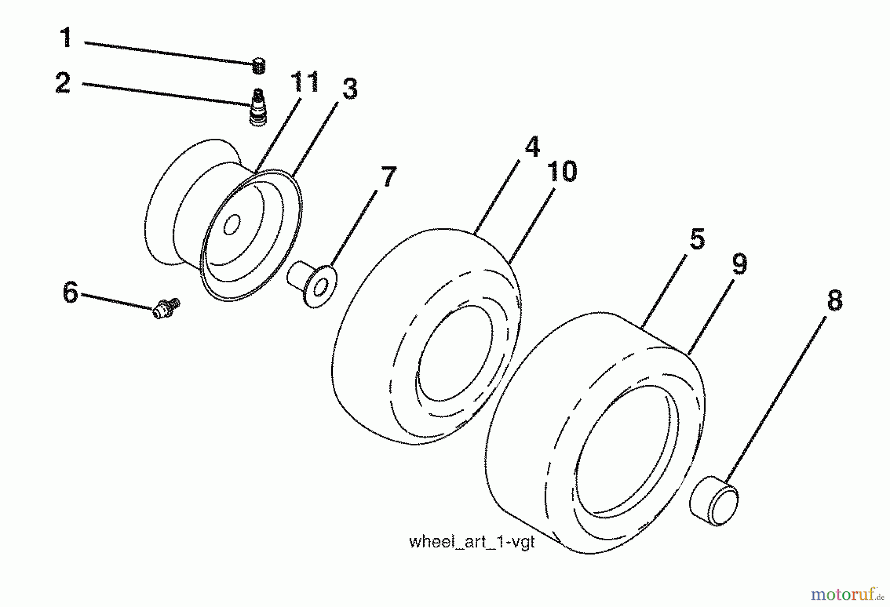 Husqvarna Rasen und Garten Traktoren 2748GLS (96043006500) - Husqvarna Lawn Tractor (2008-12 & After) Wheels And Tires