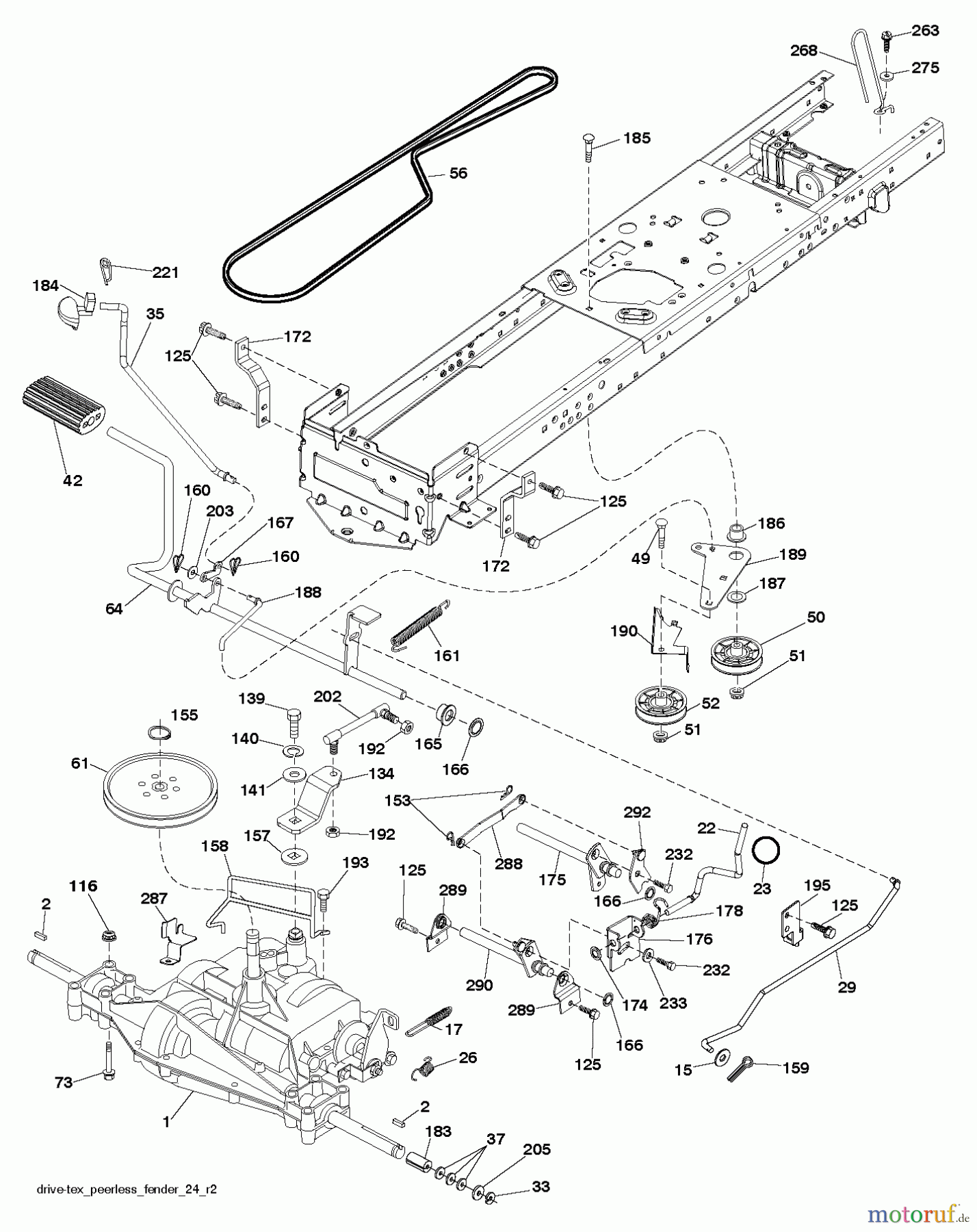 Husqvarna Rasen und Garten Traktoren CT 126 (96051000705) - Husqvarna Lawn Tractor (2013-05) DRIVE