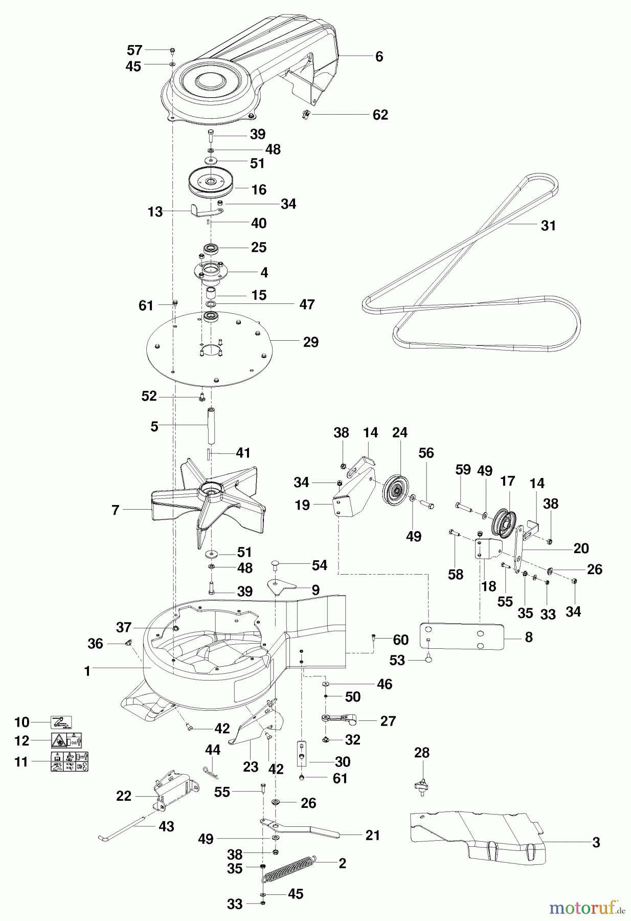 Husqvarna Zubehör, Rasenmäher / Mäher 966529103 - Husqvarna 52