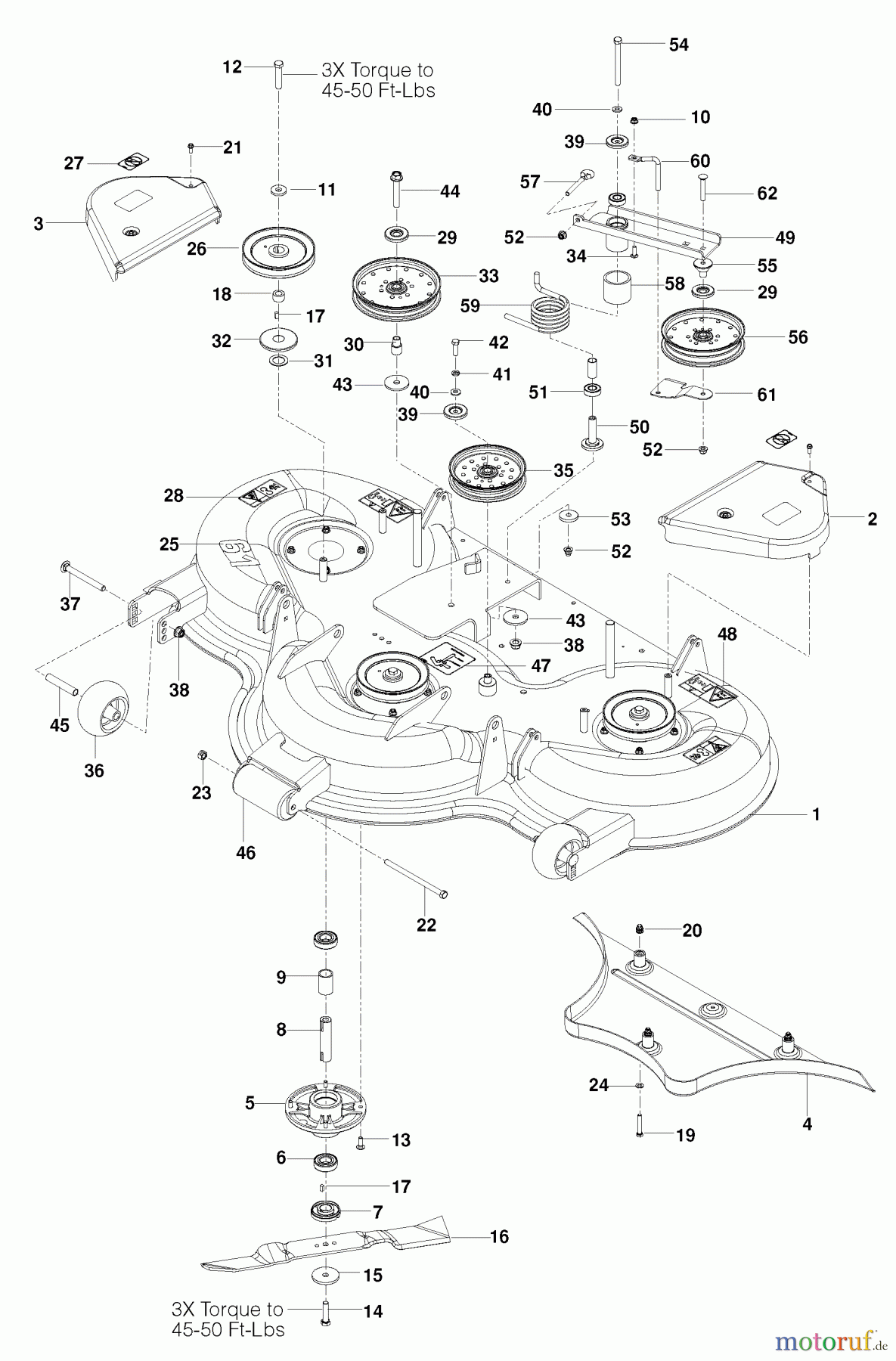 Husqvarna Zubehör, Rasenmäher / Mäher 966555402 - Husqvarna 61