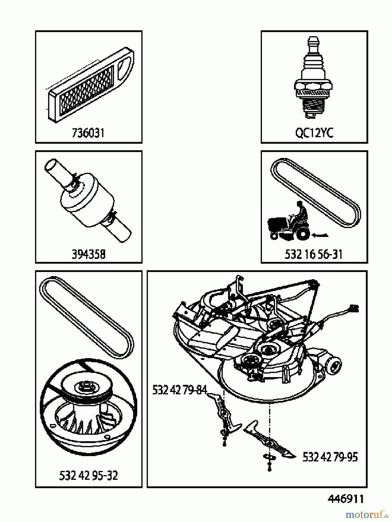 Husqvarna Rasen und Garten Traktoren CT 141 (96061034400) - Husqvarna Lawn Tractor (2012-08 & After) FREQUENTLY USED PARTS