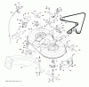 Husqvarna CTH 141 (96061034500) - Lawn Tractor (2012-08 & After) Ersatzteile MOWER DECK / CUTTING DECK