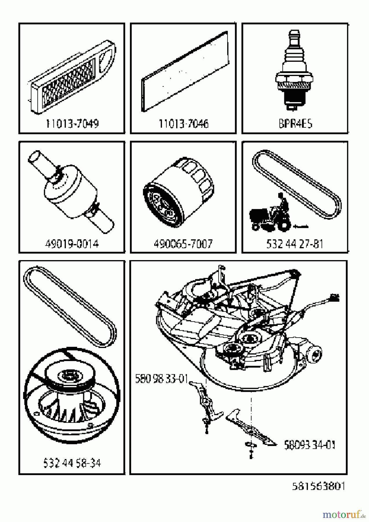 Husqvarna Rasen und Garten Traktoren CTH 164T (96051007400) - Husqvarna Lawn Tractor (2012-11 & After) FREQUENTLY USED PARTS