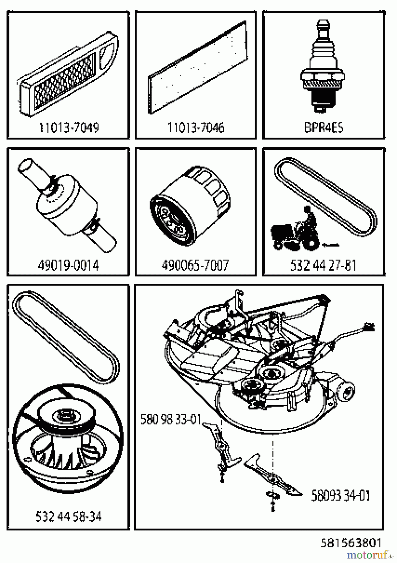 Husqvarna Rasen und Garten Traktoren CTH 164T (96051009400) - Husqvarna Lawn Tractor (2013-06) FREQUENTLY USED PARTS