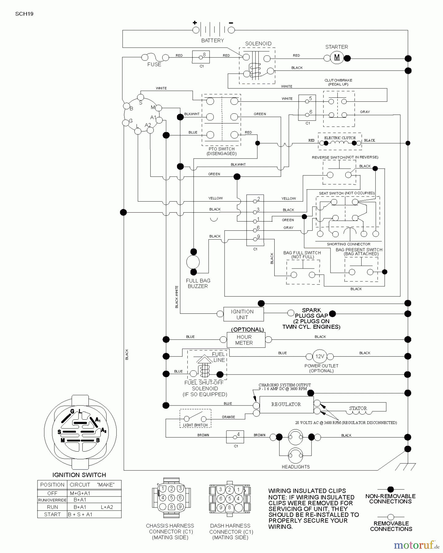 Husqvarna Rasen und Garten Traktoren CTH 164T (96051010700) - Husqvarna Lawn Tractor (2013-07) SCHEMATIC