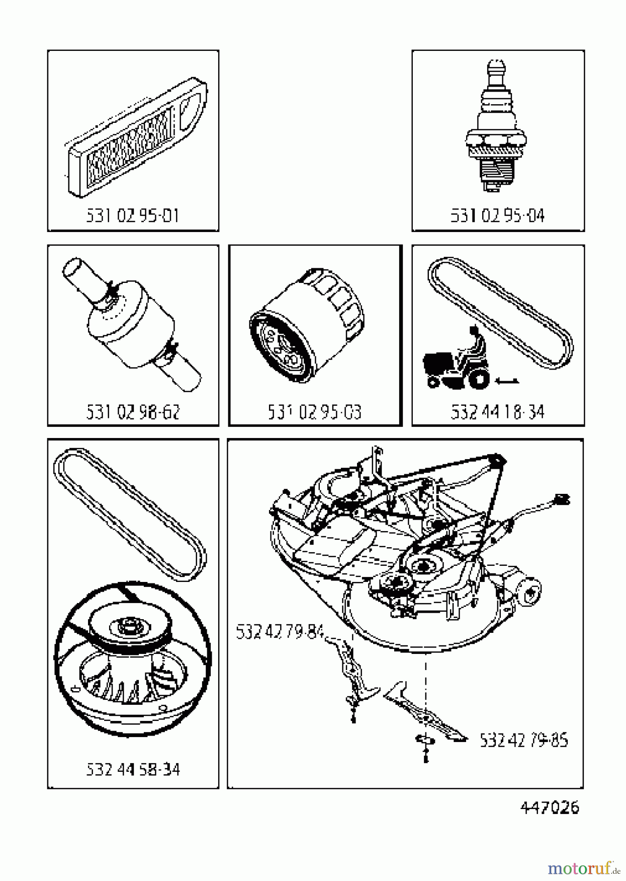 Husqvarna Rasen und Garten Traktoren CTH 174 (96051002701) - Husqvarna Lawn Tractor (2012-05 & After) FREQUENTLY USED PARTS