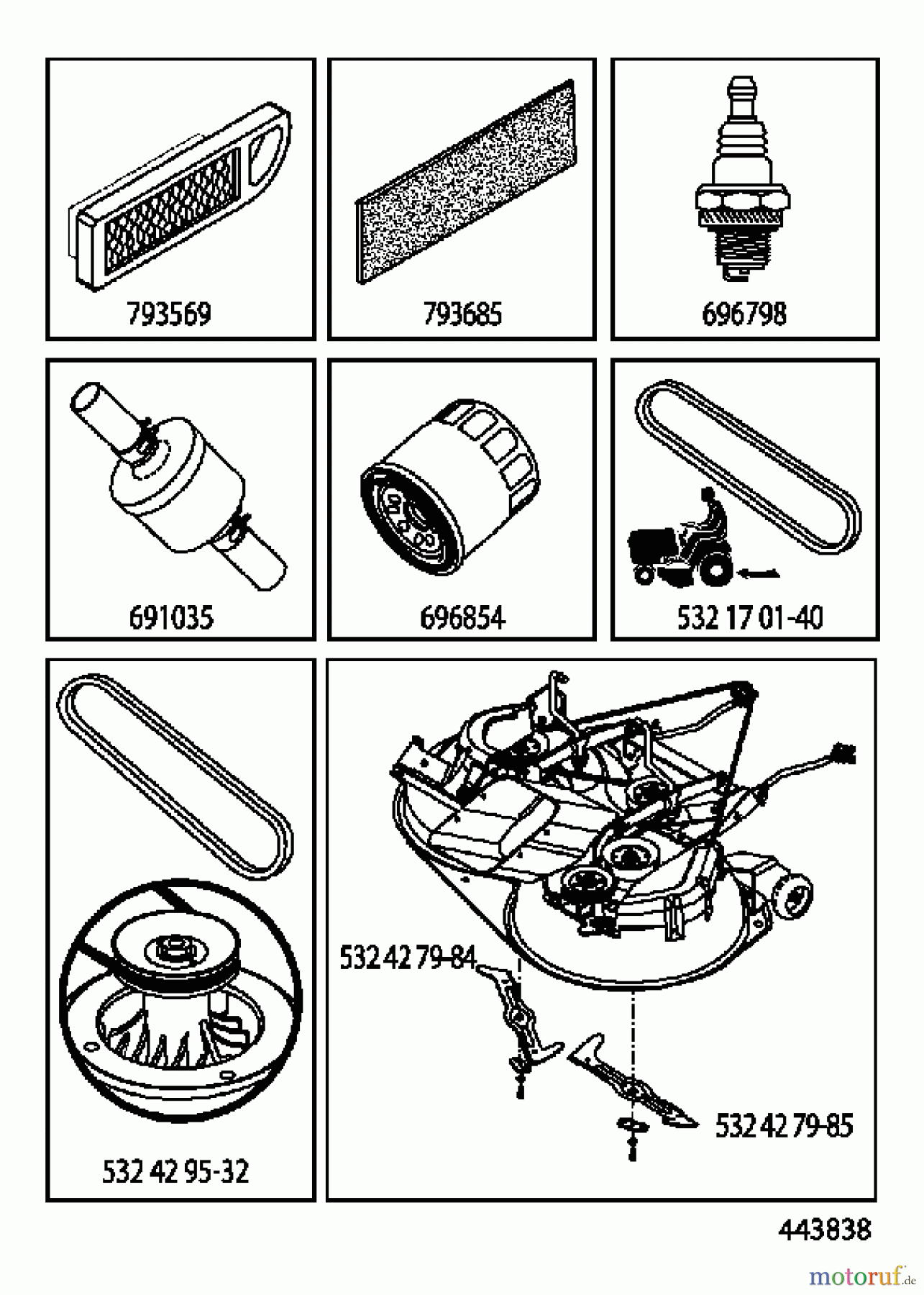  Husqvarna Rasen und Garten Traktoren CTH 2038 (96061030403) - Husqvarna Lawn Tractor (2011-06 & After) FREQUENTLY USED PARTS