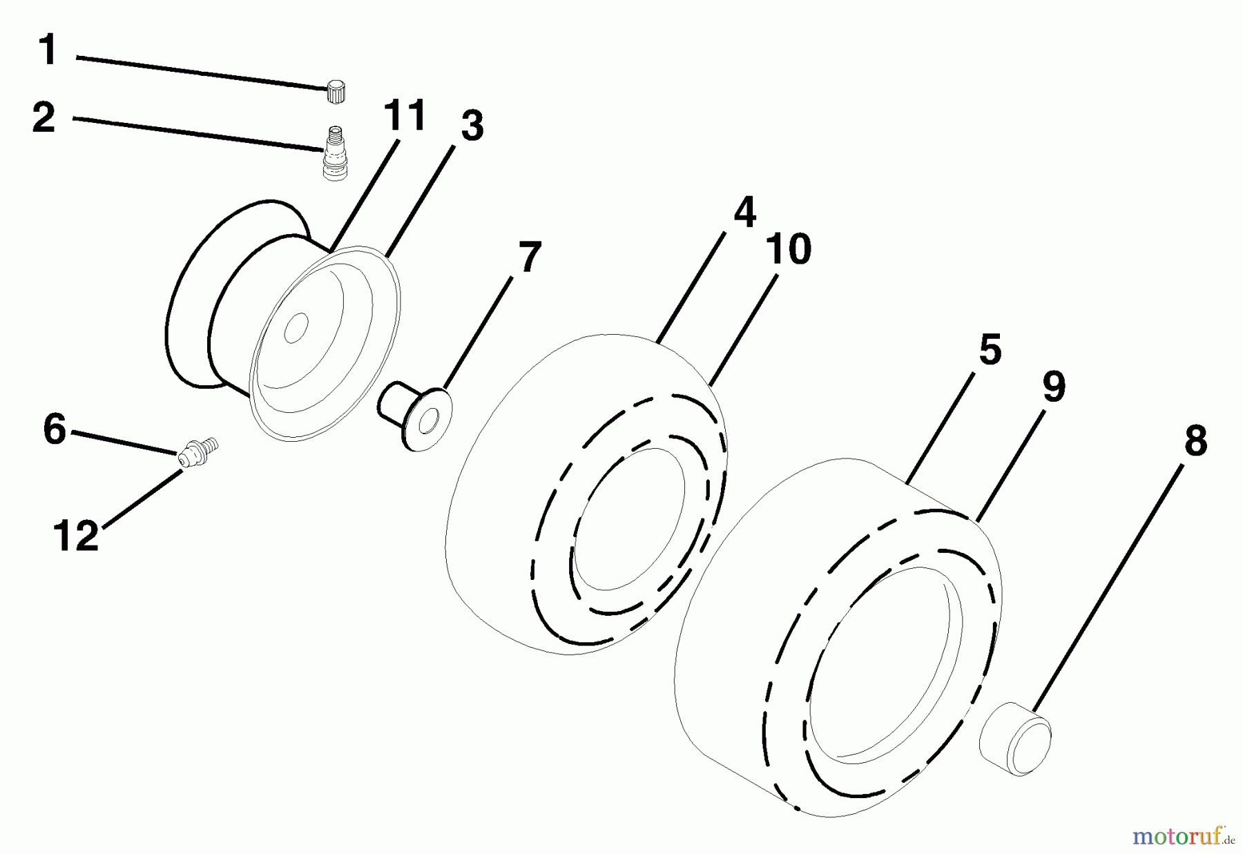 Husqvarna Rasen und Garten Traktoren GTH 2248XPB (954567888) - Husqvarna Garden Tractor (2002-10 & After) Wheels & Tires