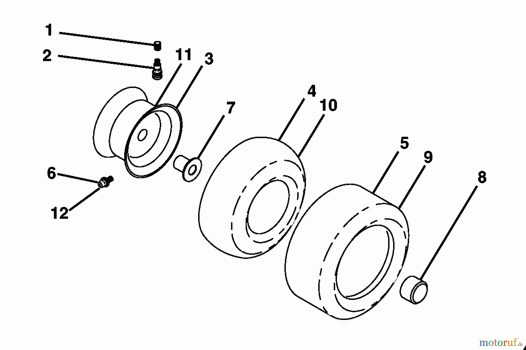 Husqvarna Rasen und Garten Traktoren GTH 2248XPC (954567888) - Husqvarna Garden Tractor (2003-07 & After) Wheels & Tires