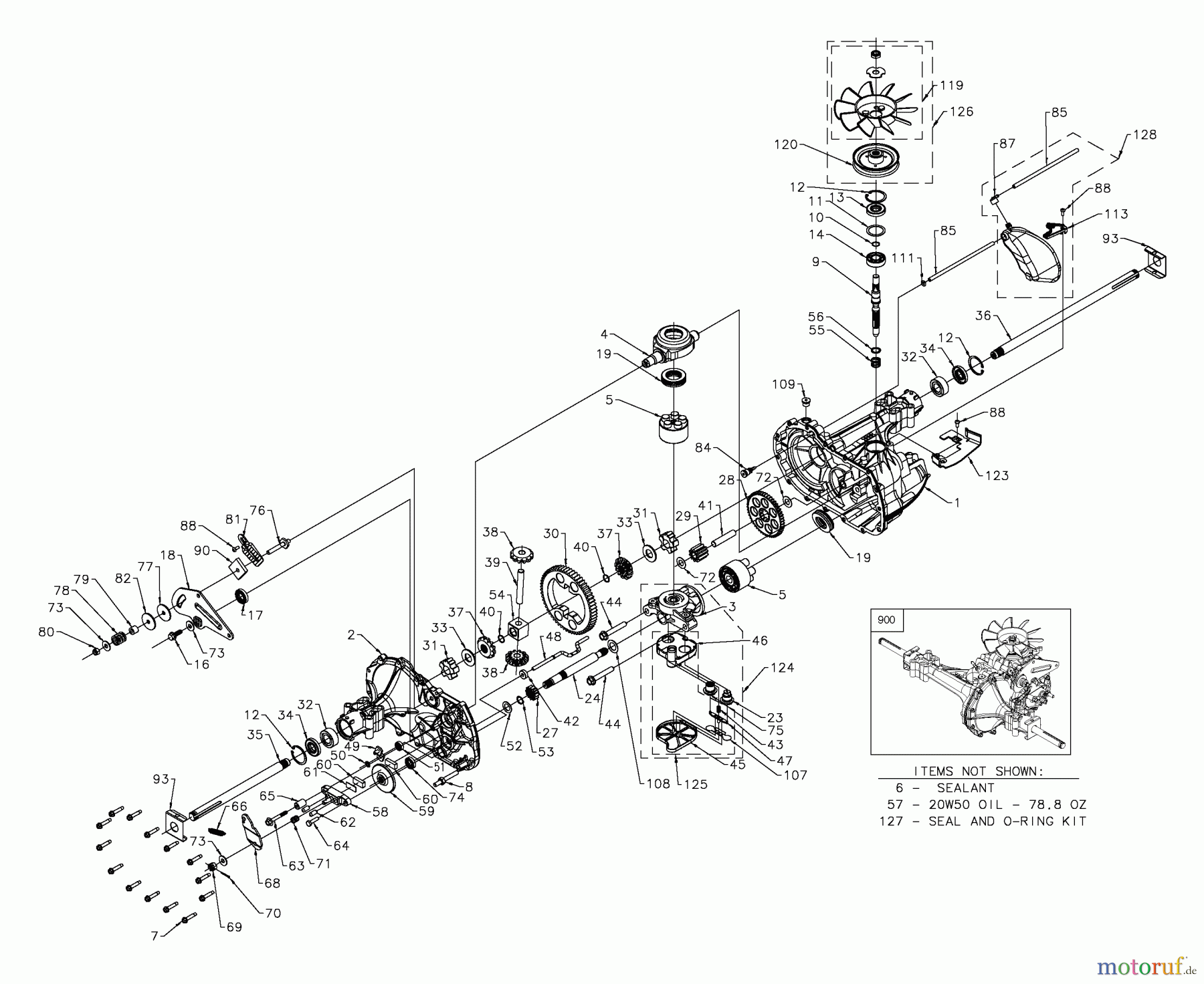 Husqvarna Rasen und Garten Traktoren GTH 2448T (960430009) (917.279260) - Husqvarna Garden Tractor (2006-06 & After) (Sears Craftsman) Hydro Transaxle