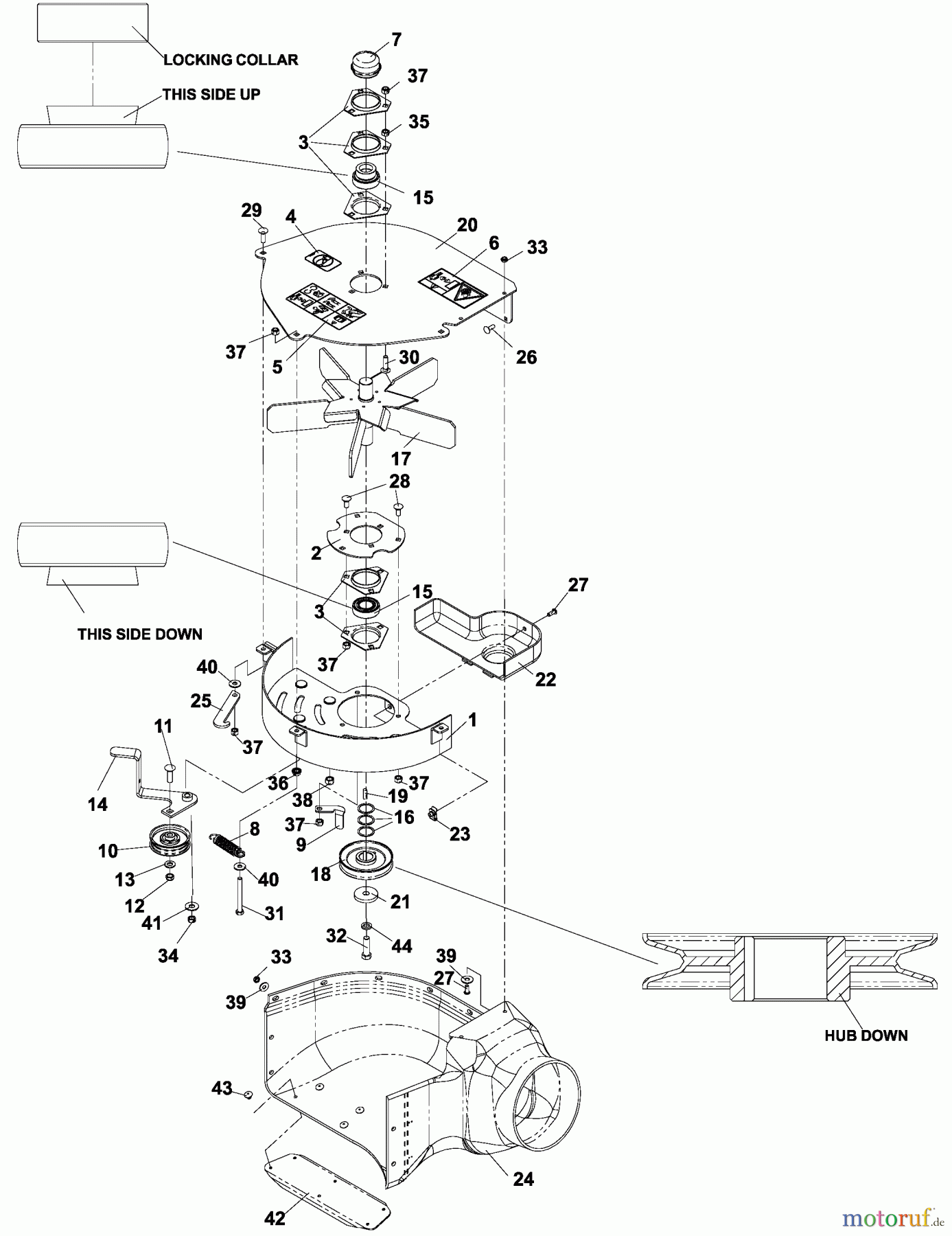 Husqvarna Zubehör, Rasenmäher / Mäher HCS 13 - Husqvarna Grass Collection System (2005-03 & After) Blower