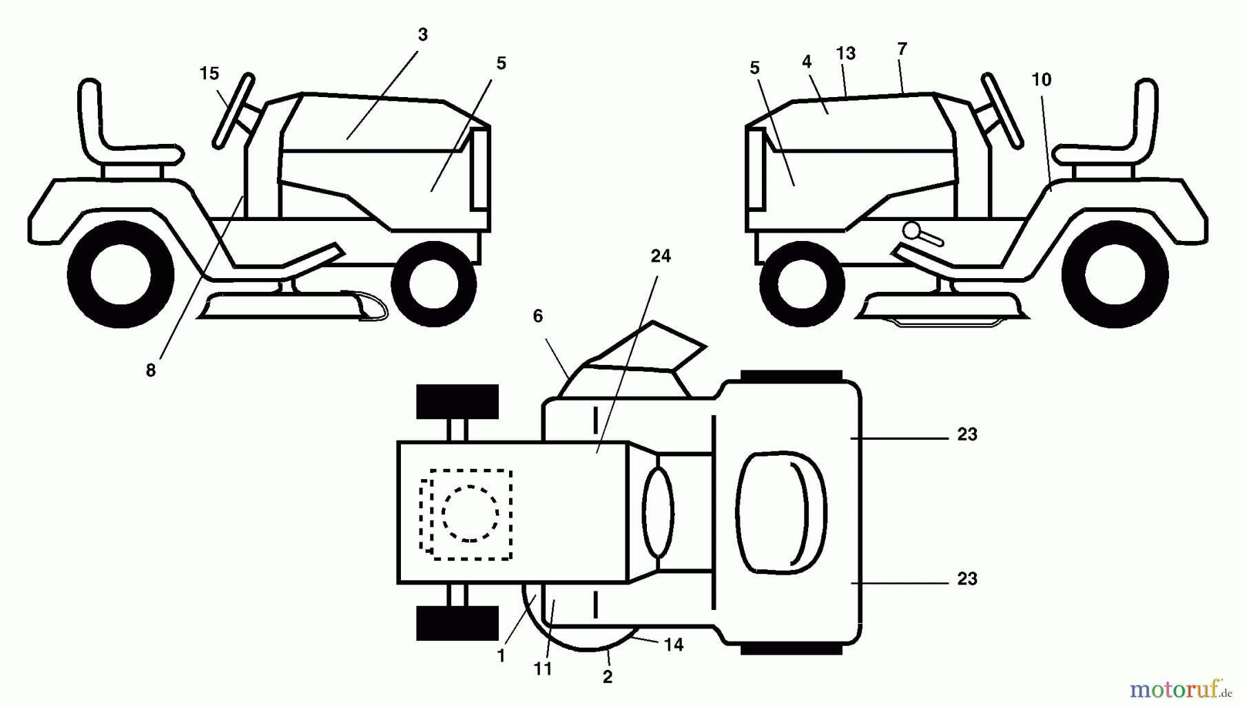 Husqvarna Rasen und Garten Traktoren GTH 2548 (954572134) (LOGT25H48A) - Husqvarna Garden Tractor (2003-12 to 2004-01) Decals