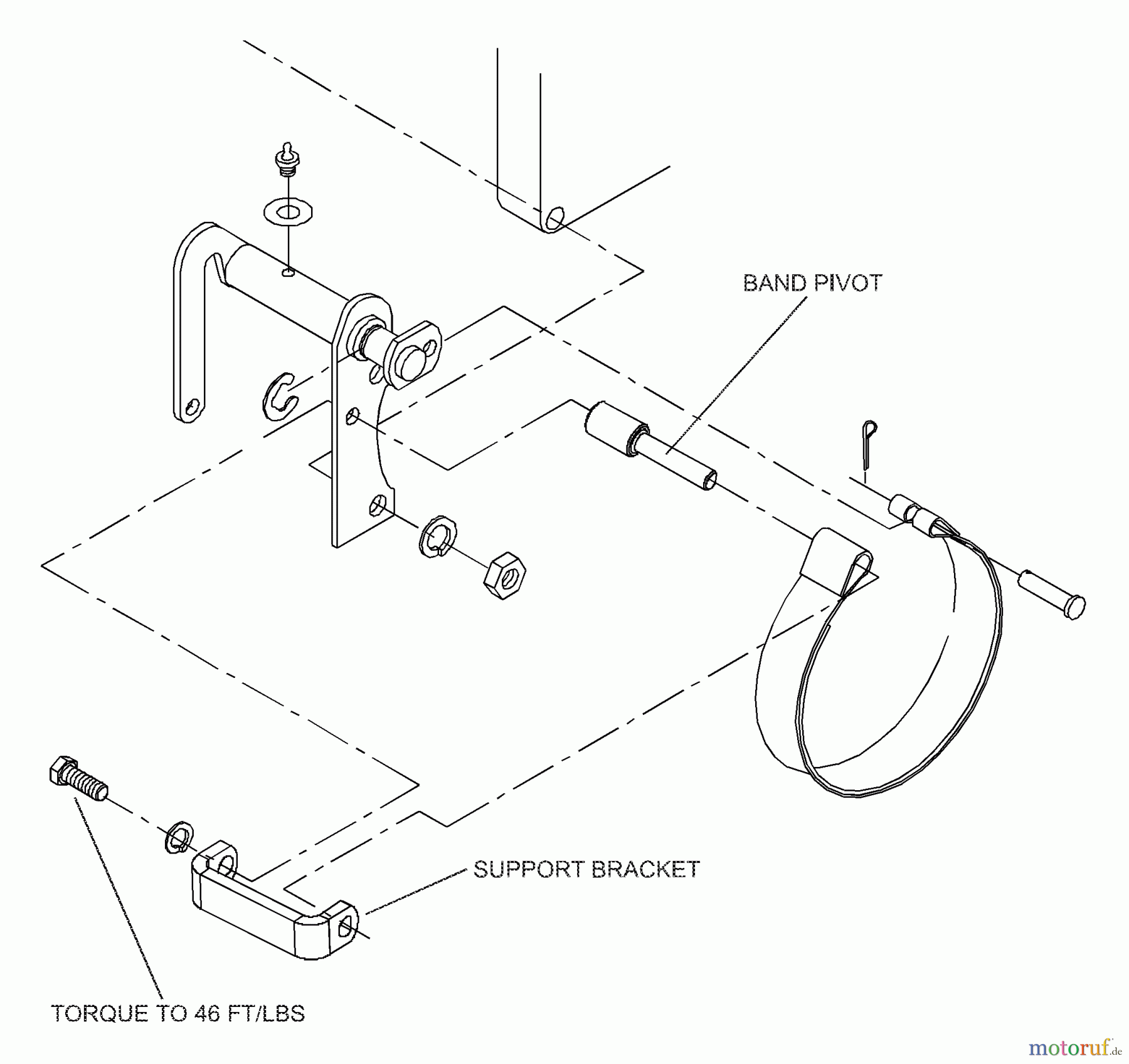 Husqvarna Zubehör, Rasenmäher / Mäher Husqvarna Brake Band Support Kit for ZTH (2002-02 & After) Brake Band Support Kit