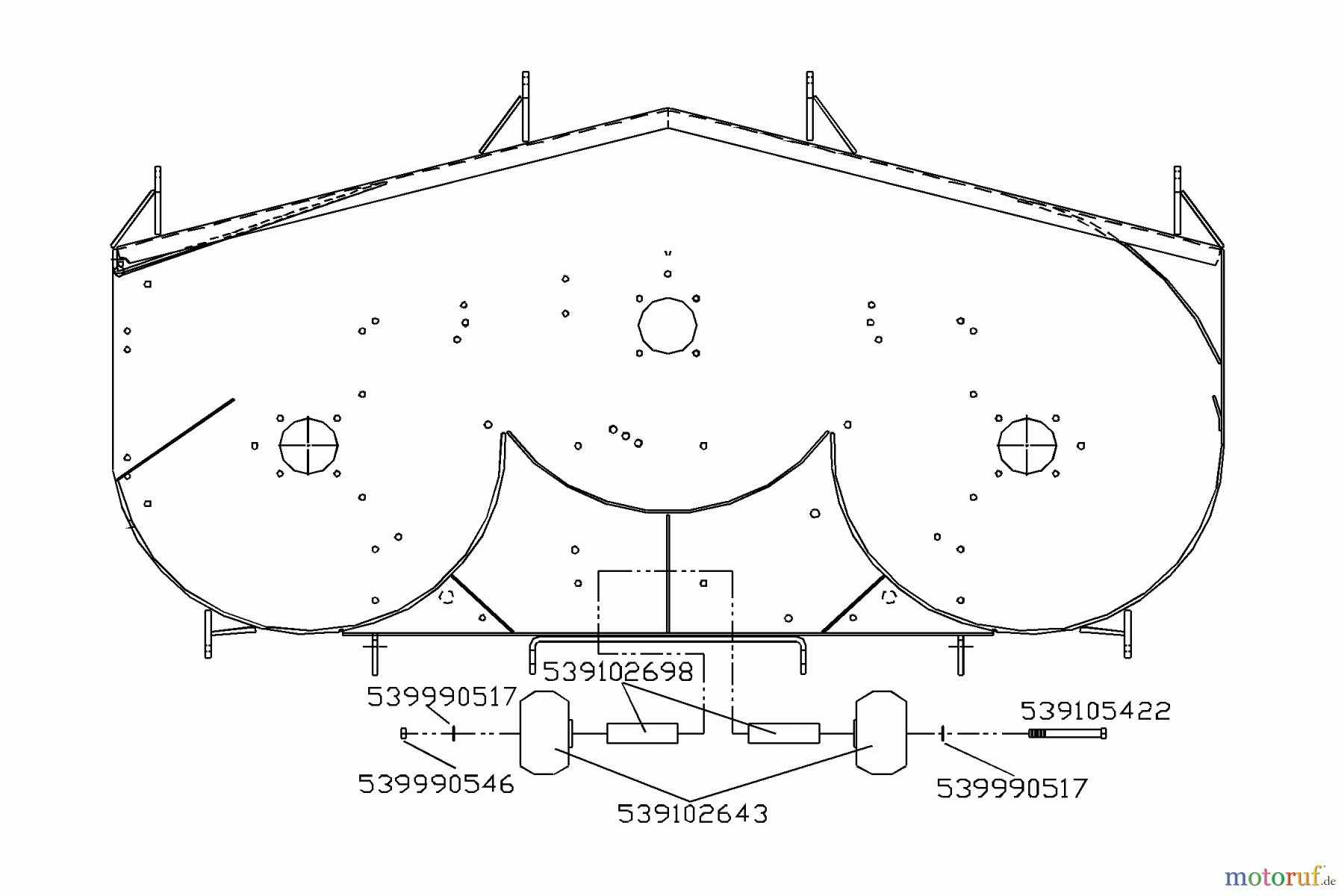 Husqvarna Zubehör, Rasenmäher / Mäher Husqvarna Double Rear Roller Kit for 48