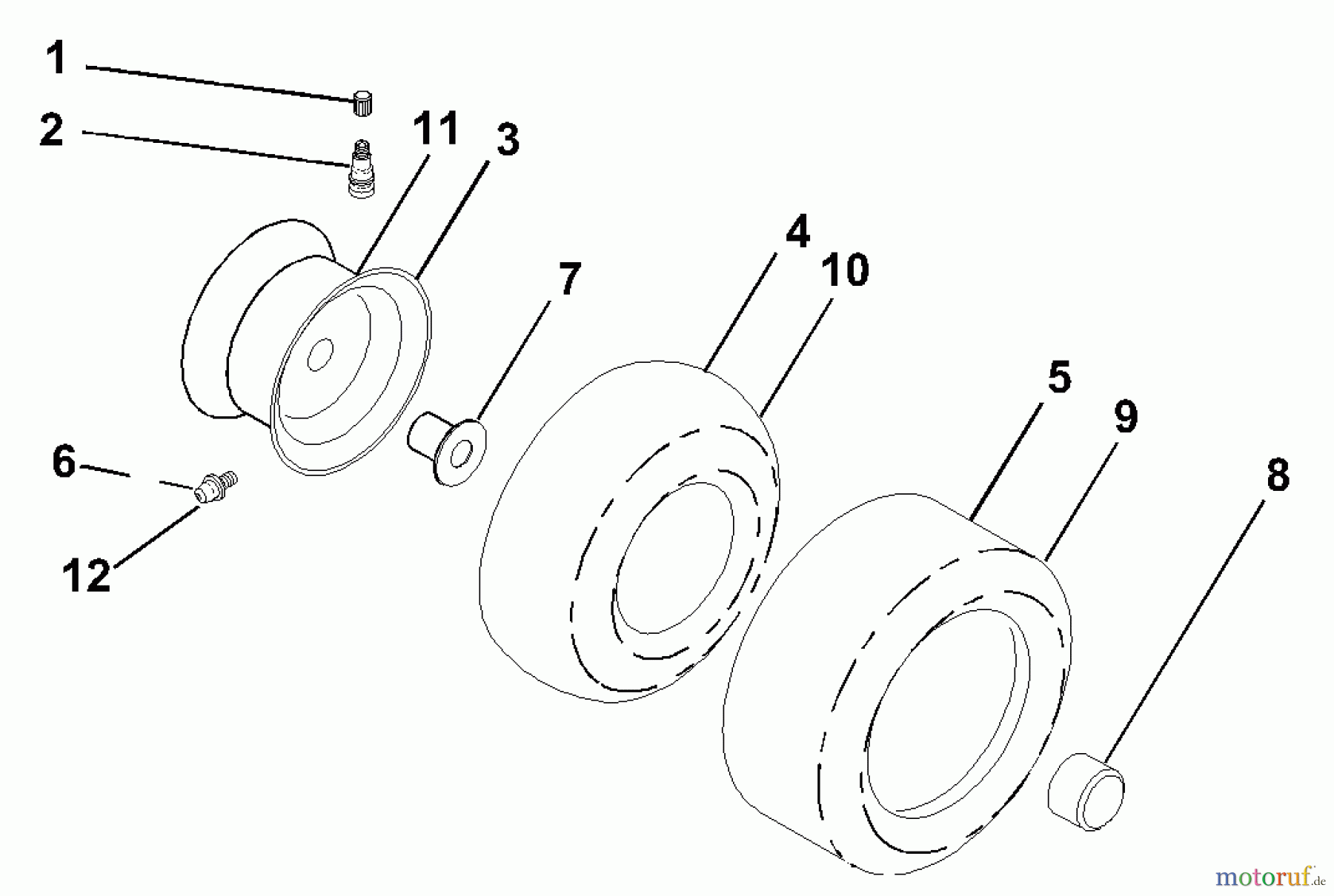 Husqvarna Rasen und Garten Traktoren GTH 2250A (954567093) - Husqvarna Garden Tractor (2000-11 & After) Wheels & Tires