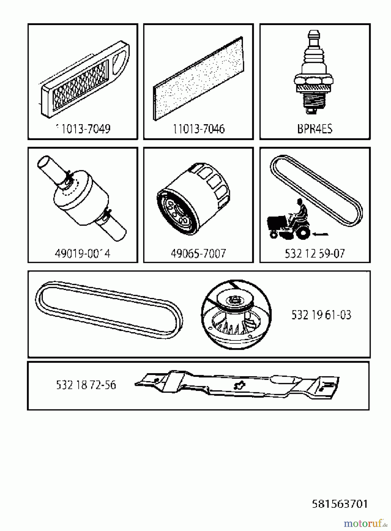  Husqvarna Rasen und Garten Traktoren GTH 264T (96041031000) - Husqvarna Garden Tractor (2012-10 & After) ACCESSORIES