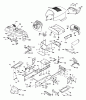Husqvarna GTH 2754 (96023000401) - Garden Tractor (2005-06 & After) Ersatzteile Chassis And Enclosures