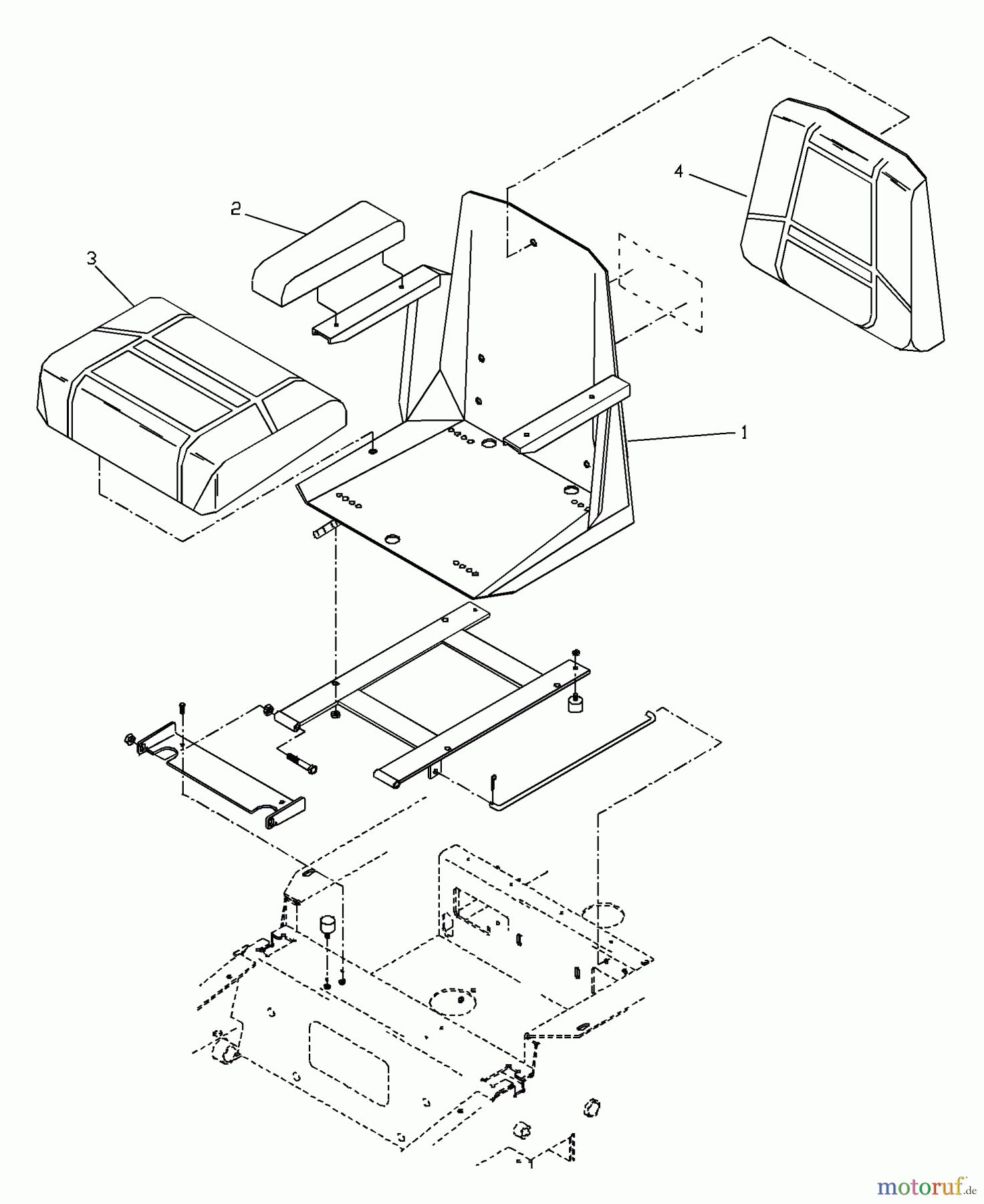  Husqvarna Zubehör, Rasenmäher / Mäher Husqvarna Suspension Seat Kit for Large Frame ZTH Models Suspension Seat Assembly