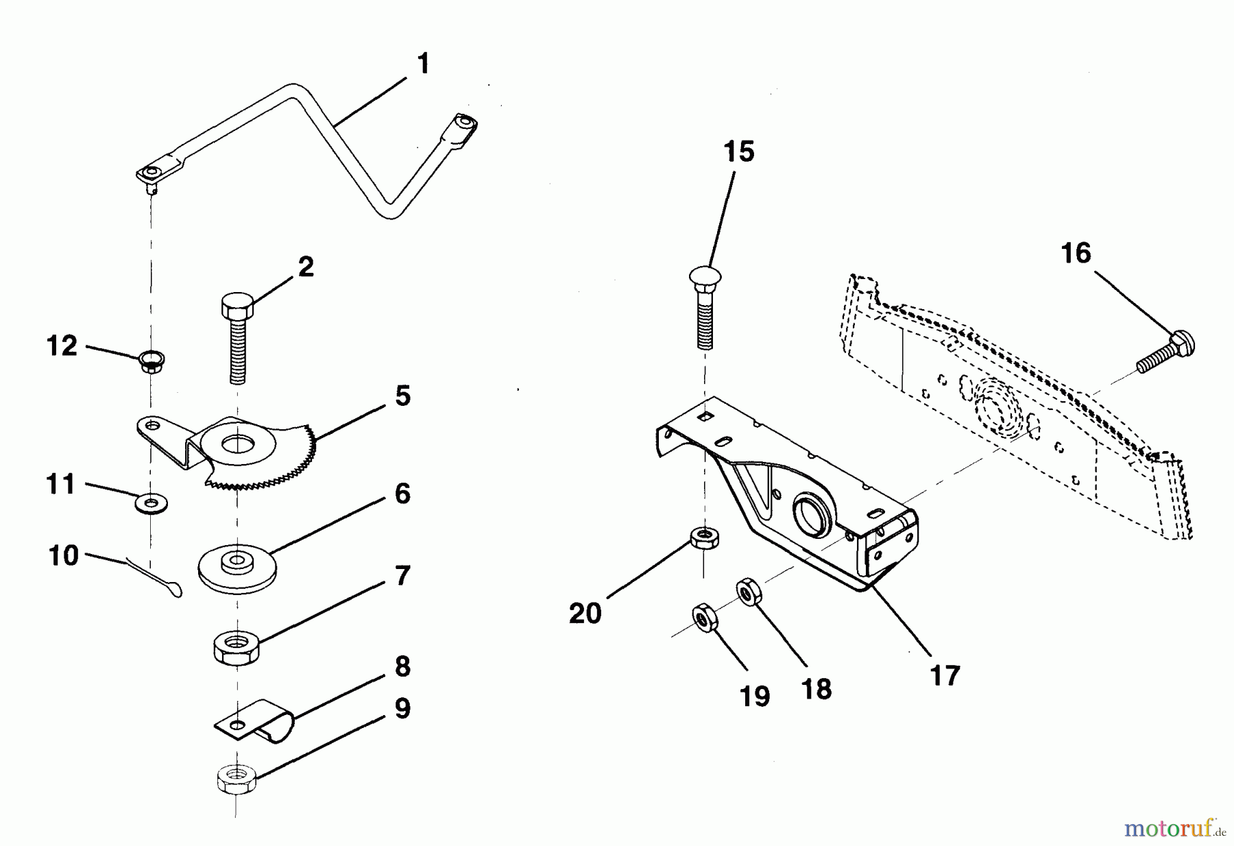 Husqvarna Rasen und Garten Traktoren LR 100 (954000572) - Husqvarna Lawn Tractor (1995-03 to 1995-02) Sector Gear Assy.