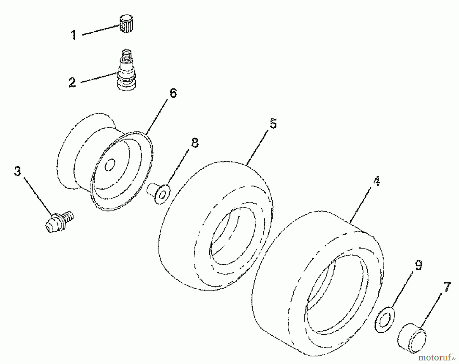 Husqvarna Rasen und Garten Traktoren LR 120 (954000582) (HU1236C) - Husqvarna Lawn Tractor (1993-01 & After) Wheels & Tires