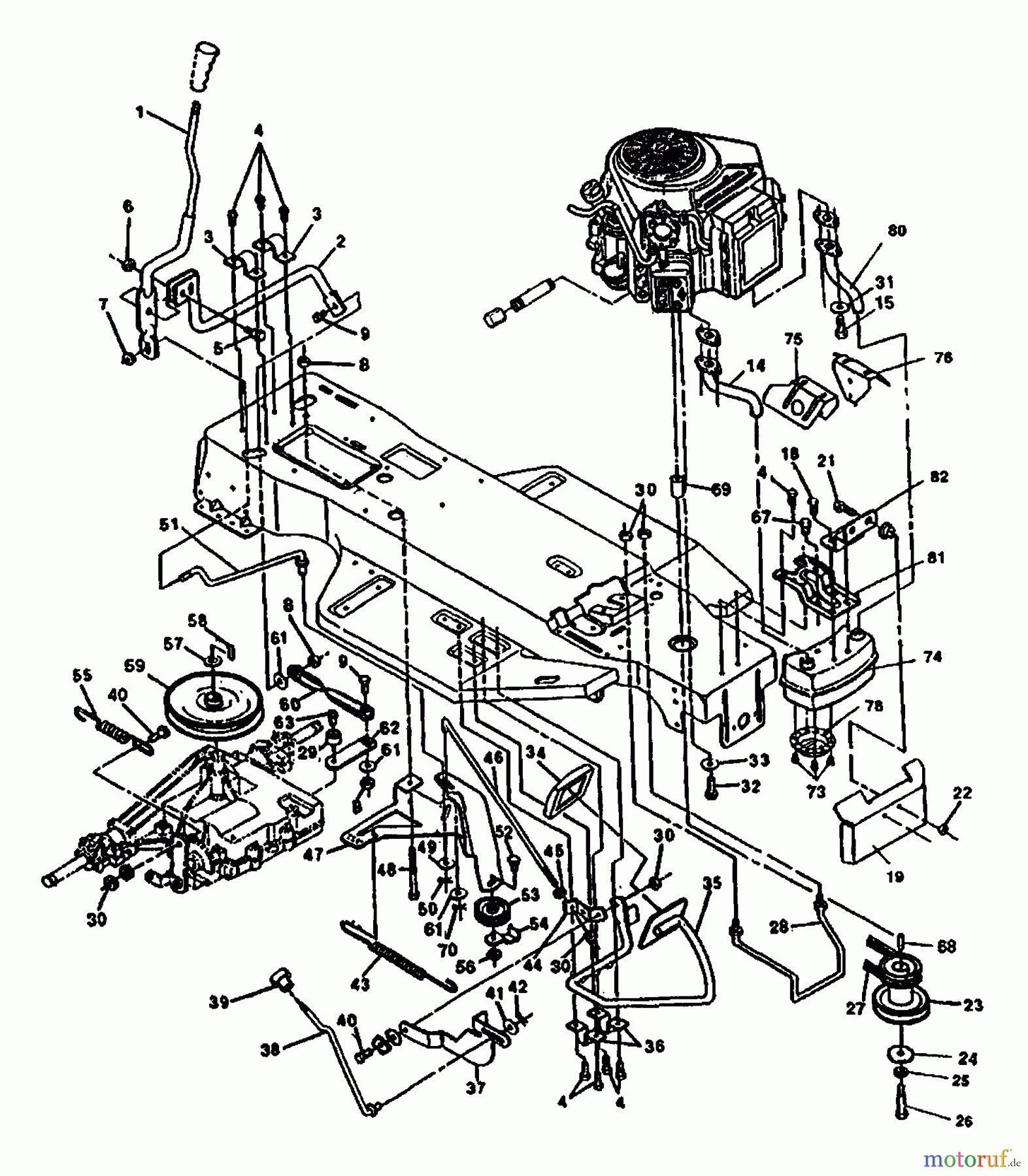 Husqvarna Rasen und Garten Traktoren LT 100014 - Husqvarna Lawn Tractor (1991-03 & After) Engine Mount Assembly