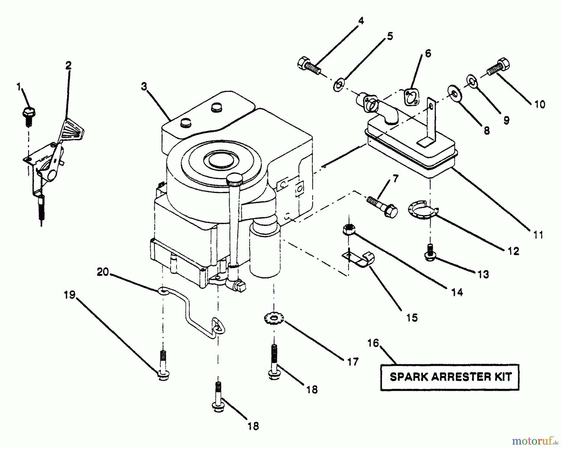 Husqvarna Rasen und Garten Traktoren LT 112 (954000191) (H1236A) - Husqvarna Lawn Tractor (1990-11 & After) Engine/Throttle