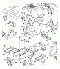 Husqvarna LT 125 (954002711) (HC12542B) - Lawn Tractor (1995-01 to 1996-03) Ersatzteile Chassis And Enclosures