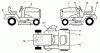 Husqvarna LT 125 (954170001) (HE12536B) - Lawn Tractor (1996-10 to 1998-09) Ersatzteile Decals