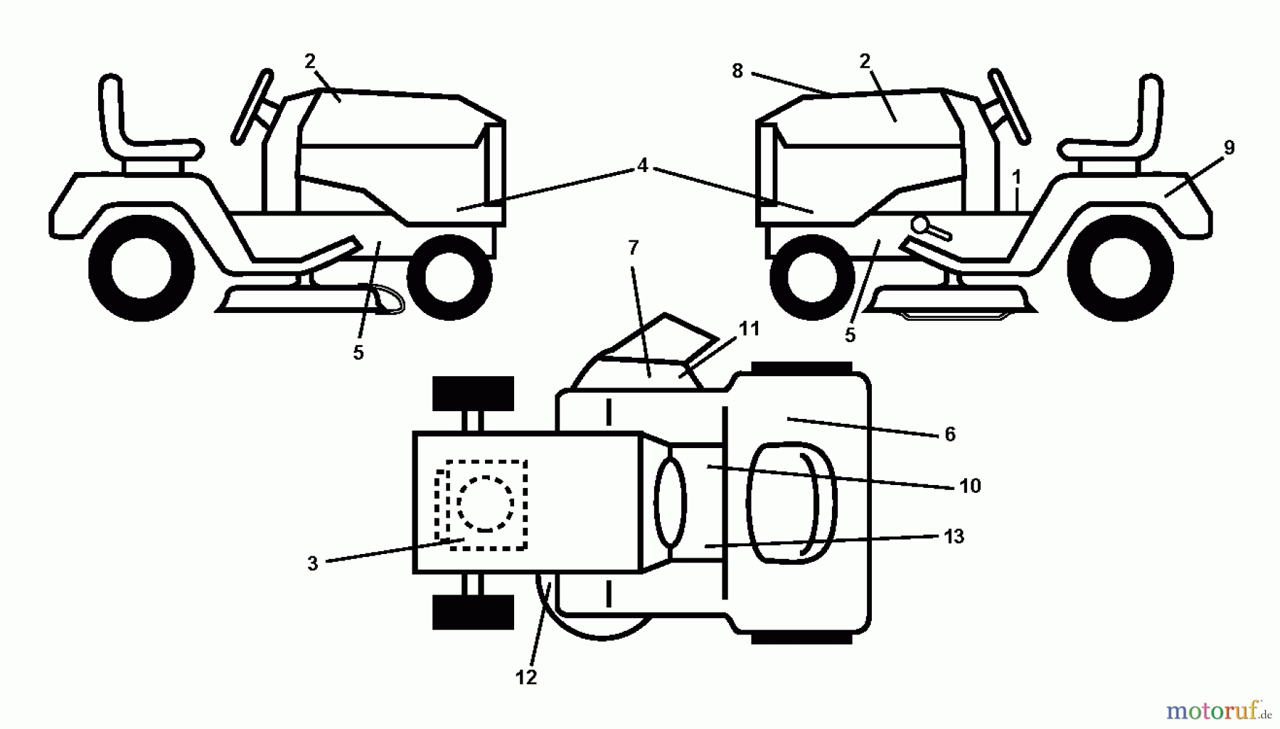 Husqvarna Rasen und Garten Traktoren LT 154 (96041024000) - Husqvarna Lawn Tractor (2011-09 & After) DECALS