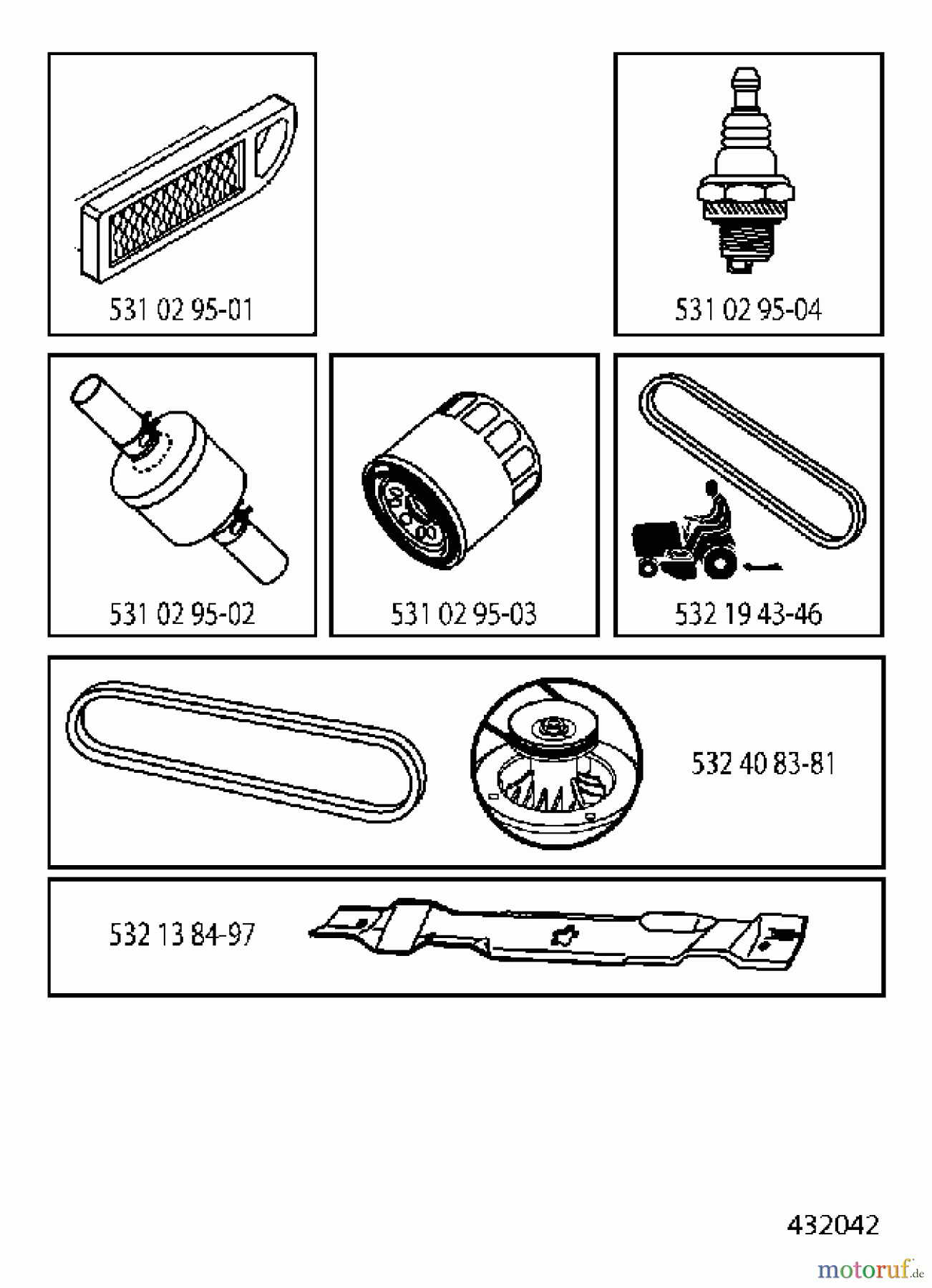 Husqvarna Rasen und Garten Traktoren LT 1597 (96041005009) - Husqvarna Lawn Tractor (2011-04 & After) ACCESSORIES