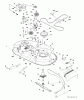 Husqvarna LT 1597 (96041005009) - Lawn Tractor (2011-04 & After) Ersatzteile MOWER DECK / CUTTING DECK