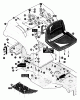 Husqvarna LT 4140H (E4014-040) - Lawn Tractor (1994-01 & After) Ersatzteile Chassis/Seat/Rear Fender