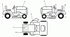 Husqvarna LTH 120 (954140003F) - Lawn Tractor (1999-03 & After) Ersatzteile Decals