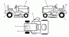Husqvarna LTH 130 (954140005A) - Lawn Tractor (1997-12 & After) Ersatzteile Decals