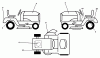 Husqvarna LTH 130 (954140005B) - Lawn Tractor (1997-12 & After) Ersatzteile Decals
