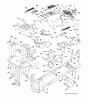 Husqvarna LTH 1842 (96041005208) - Lawn Tractor (2012-11 & After) Ersatzteile CHASSIS ENCLOSURES